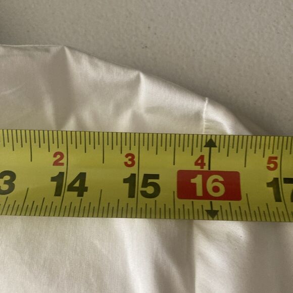 CaBI Asymmetrical Tunic Blouse Size XL Ivory Chic Button Up Long Sleeve Studded - Picture 8 of 13